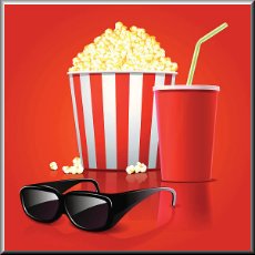 Popcorn and soda